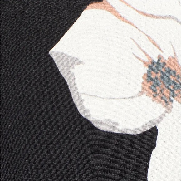 Leith Black Floral MIDI Dress - Picture 2 of 9